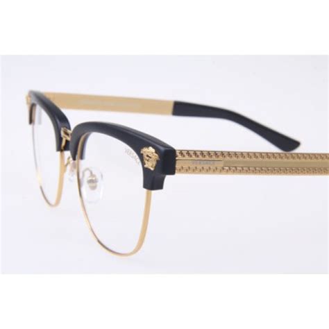 black and gold versace glasses|versace gold frame eyeglasses.